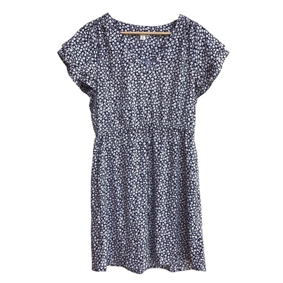 Goodthreads Navy Blue Ditzy Floral Dress NEW - Picture 1 of 5
